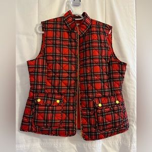 Red Plaid Vest